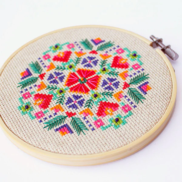Scandinavian Meadow Cross Stitch Kit - Image 2