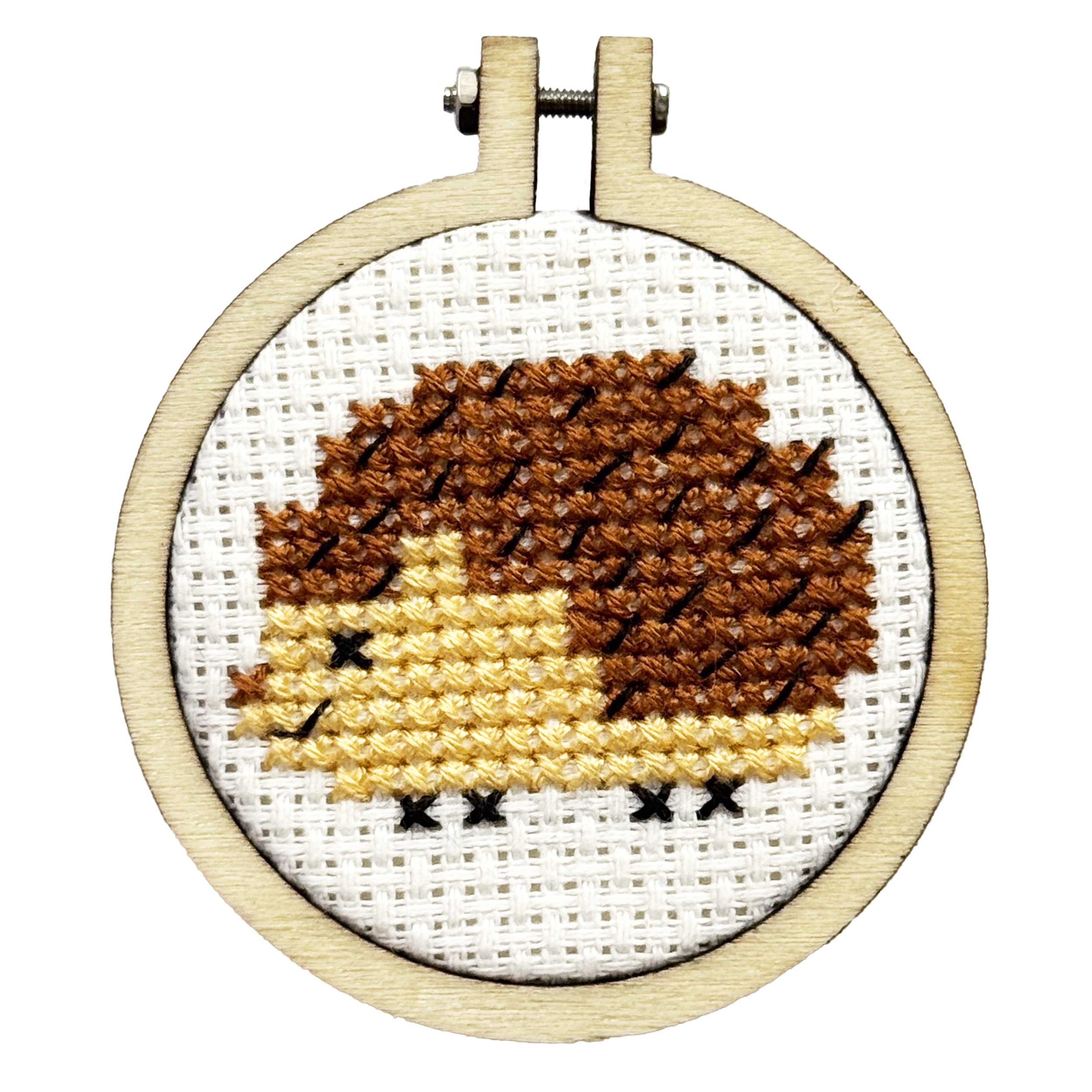 Mini Matchbox Cross Stitch Kit - Sending a Hedgehug - Image 4