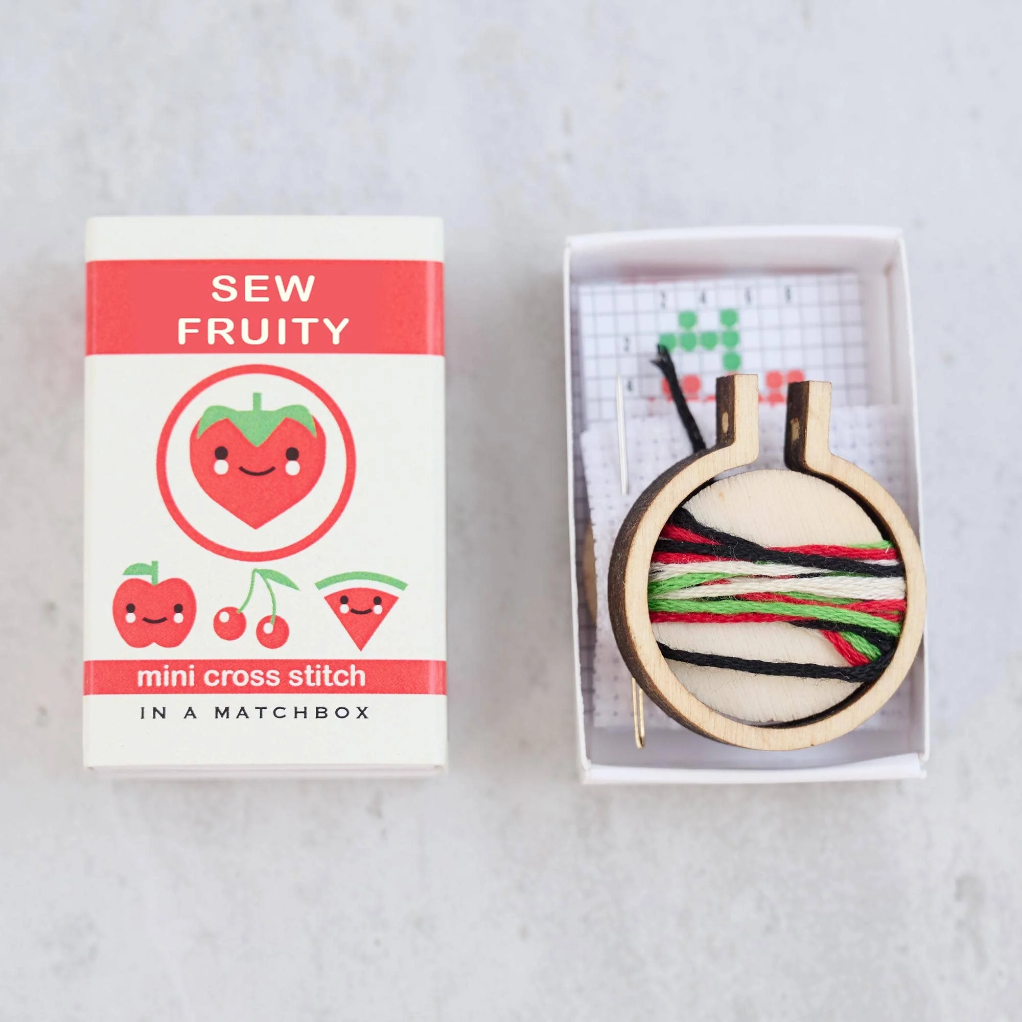 Sew Fruity Mini Cross Stitch Kit In A Matchbox - Image 3