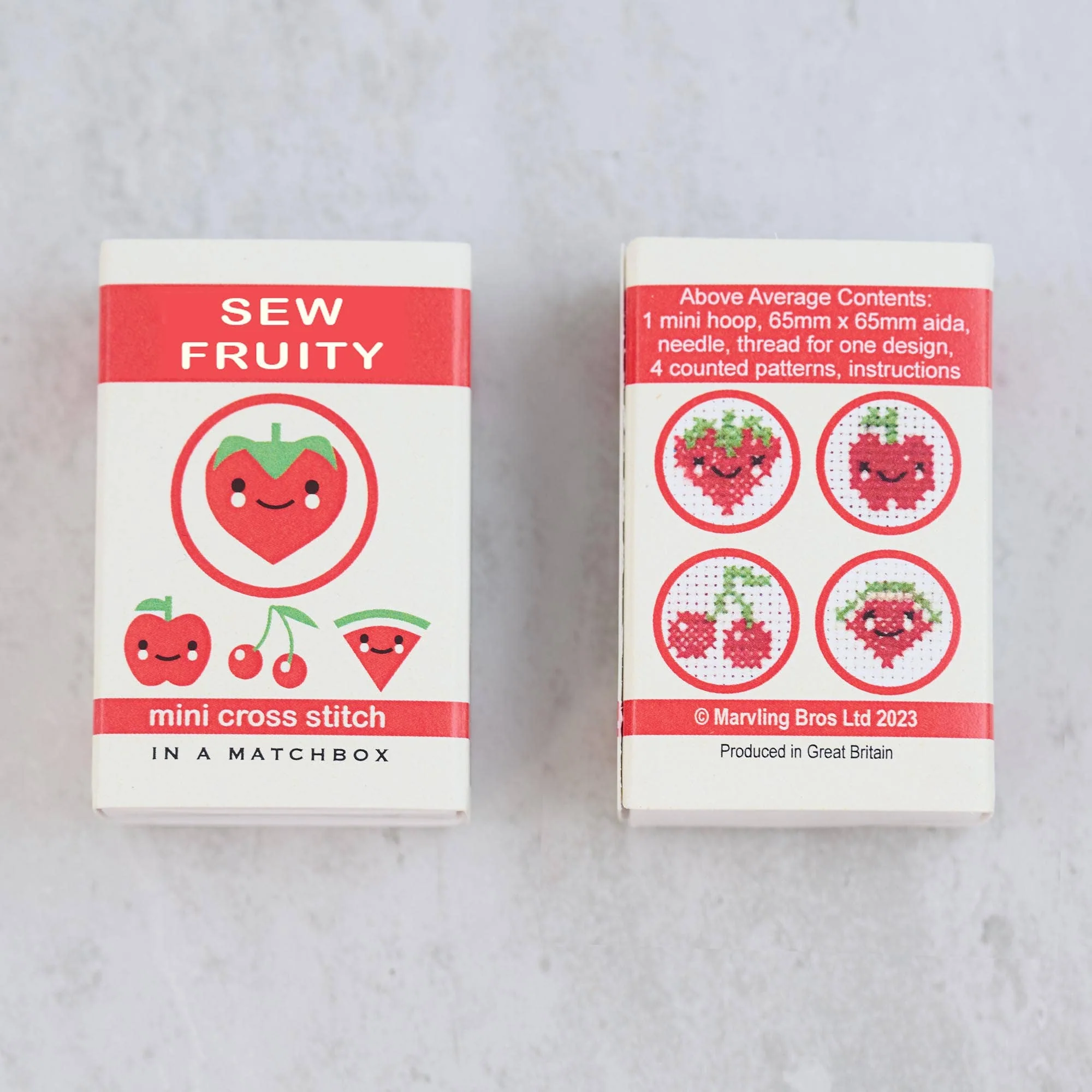 Sew Fruity Mini Cross Stitch Kit In A Matchbox - Image 6