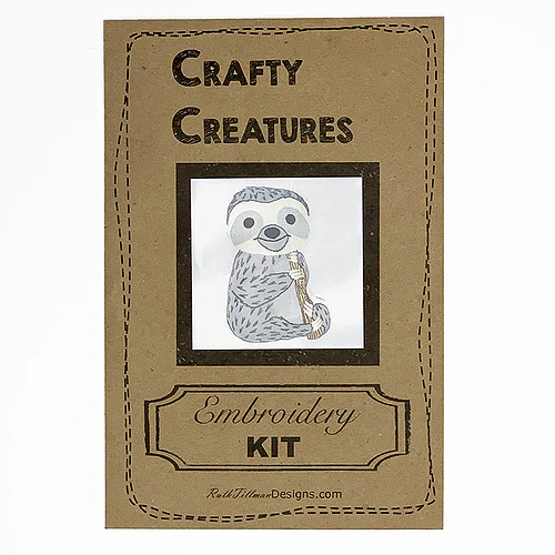 Sloth Stuffie Hand Embroidery Kit - Image 3