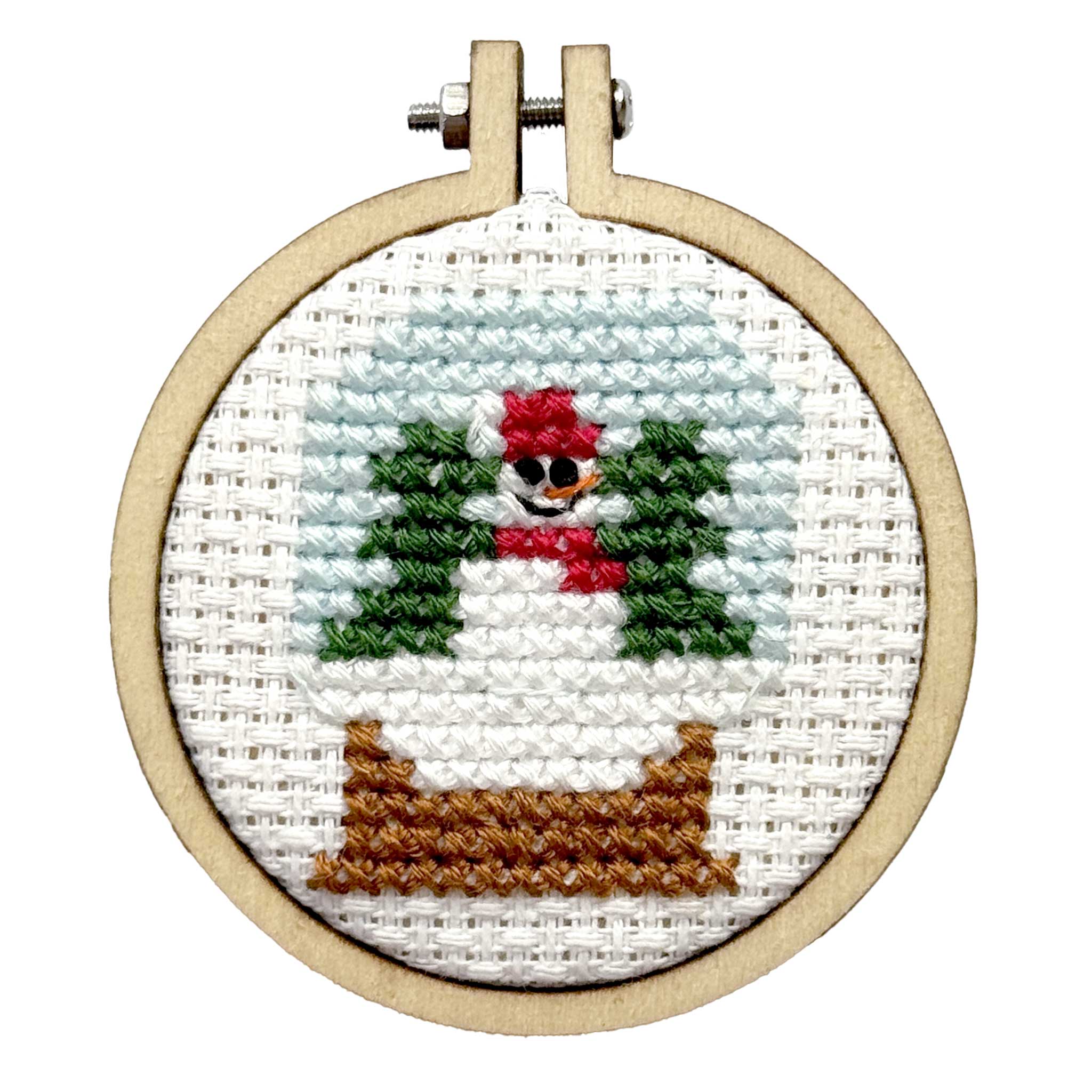 Mini Matchbox Cross Stitch Kit - Snowglobe - Image 2