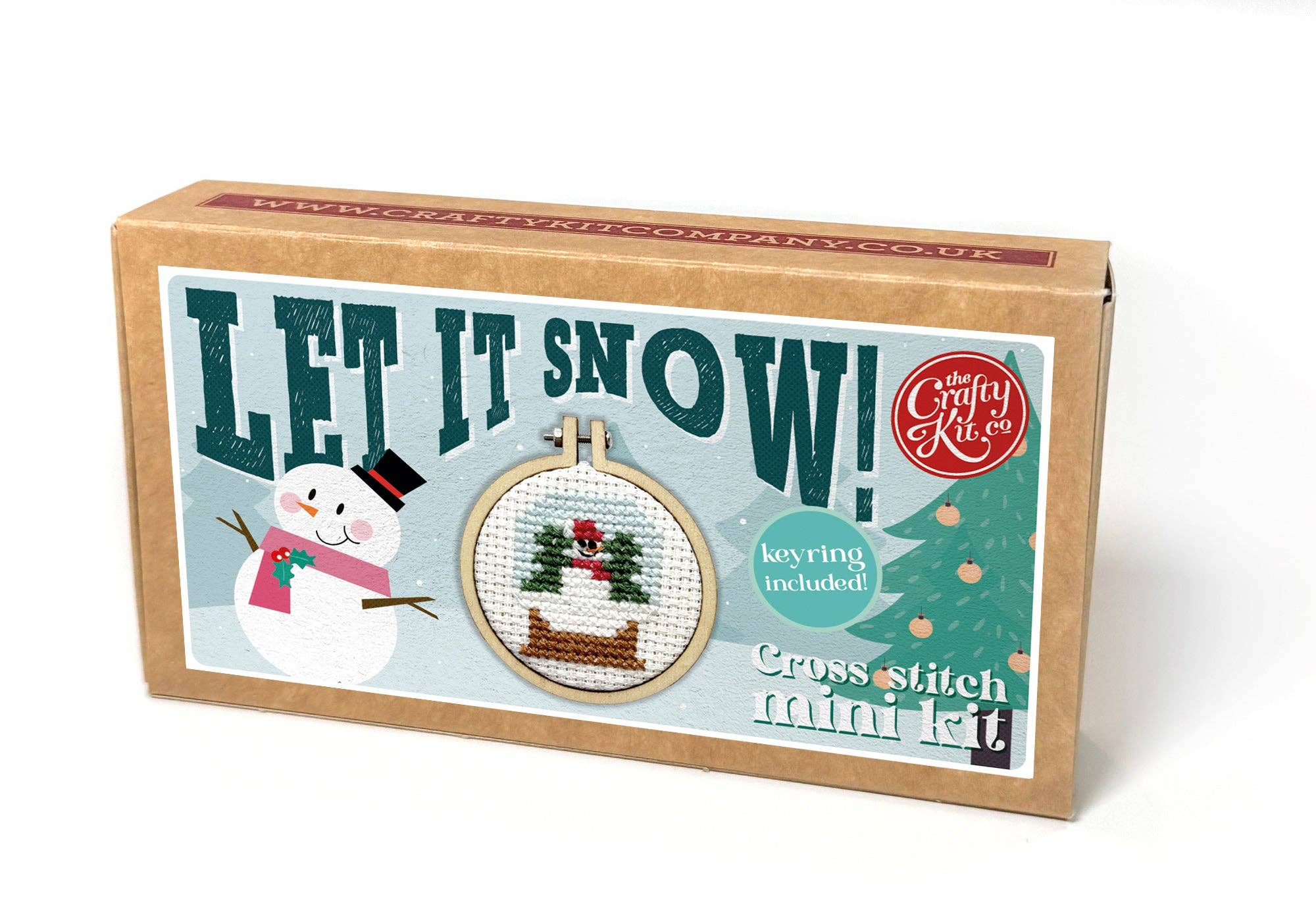 Mini Matchbox Cross Stitch Kit - Snowglobe - Image 3