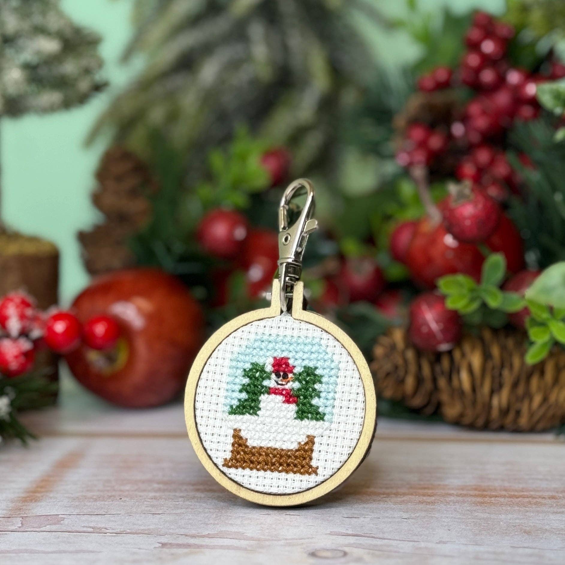 Mini Matchbox Cross Stitch Kit - Snowglobe - Image 5