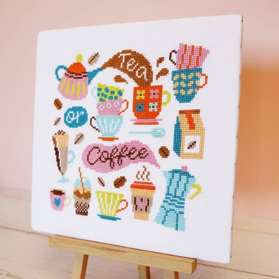 Spill the Tea Cross Stitch Kit - Image 2