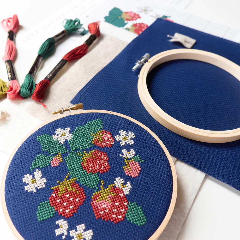 Spread Like Strawberries Cross Stitch Kit - Image 2
