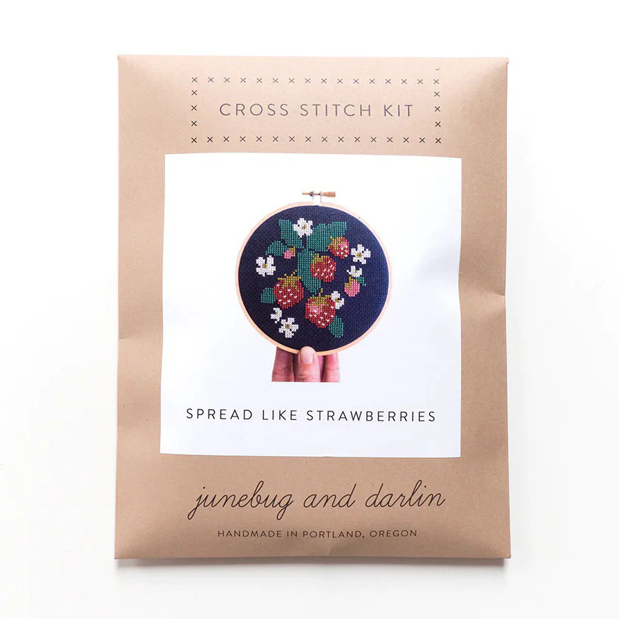 Spread Like Strawberries Cross Stitch Kit - Image 4