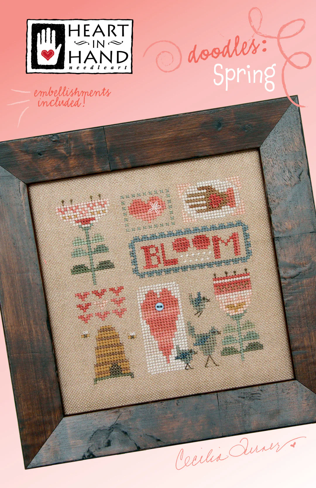 Spring Doodles Cross Stitch Pattern - Image 4