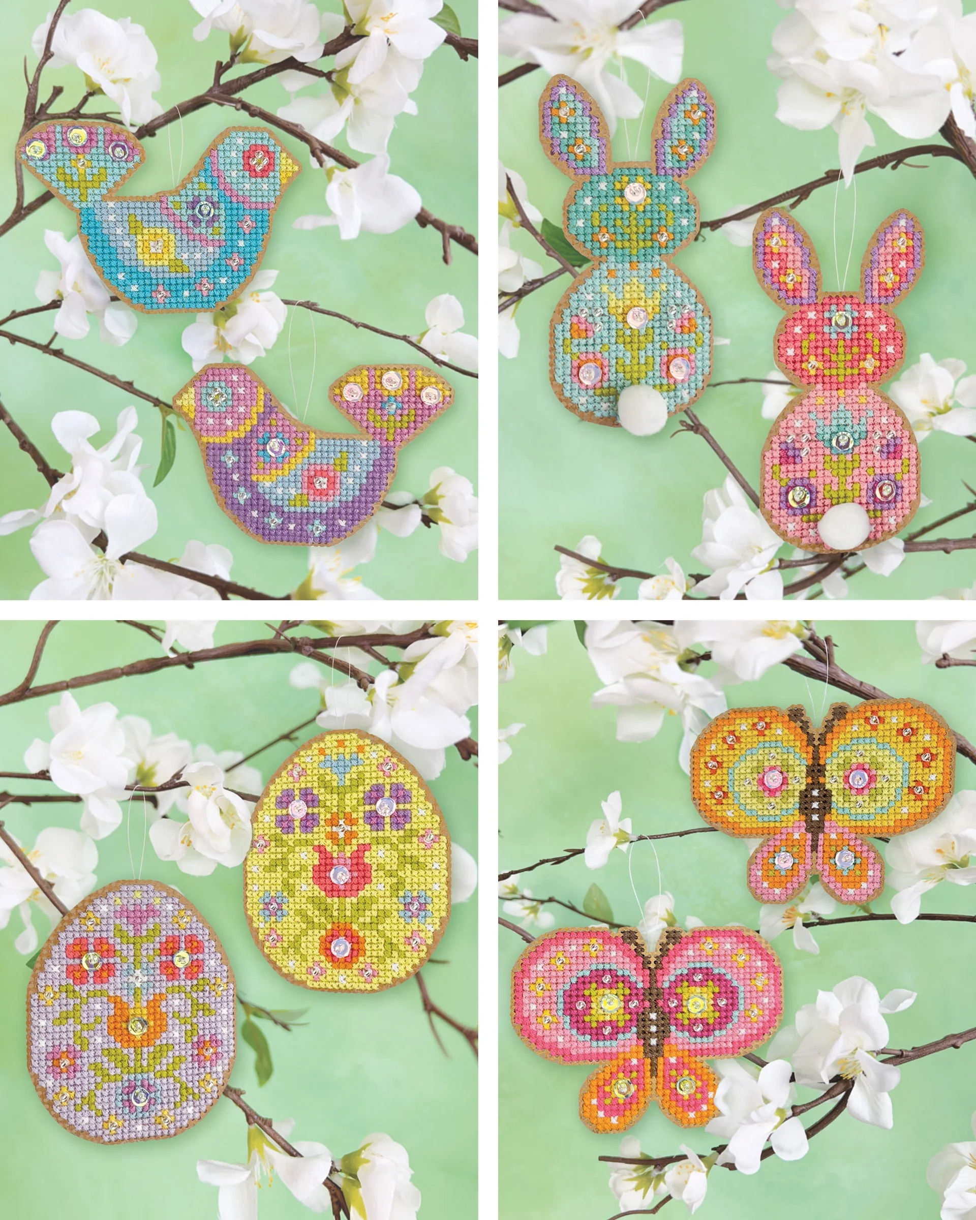 Springamajigs Cross Stitch Ornament Kit - Eggs - Image 2