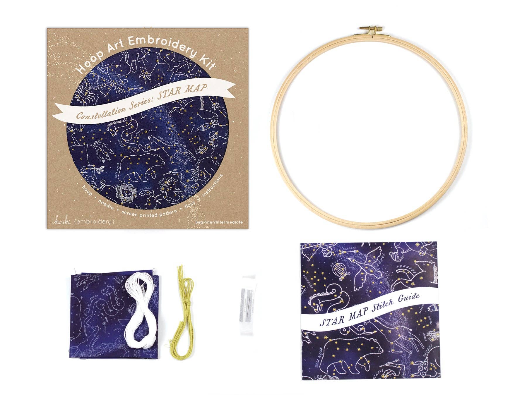 Large Star Map Hand Embroidery Kit - Image 2
