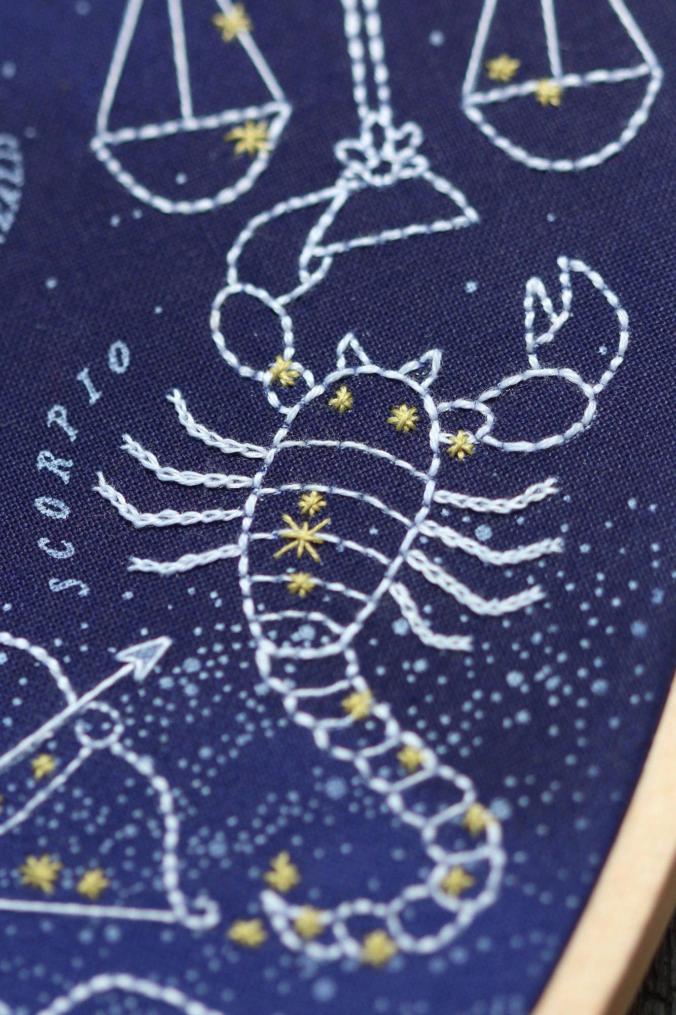 Large Star Map Hand Embroidery Kit - Image 6