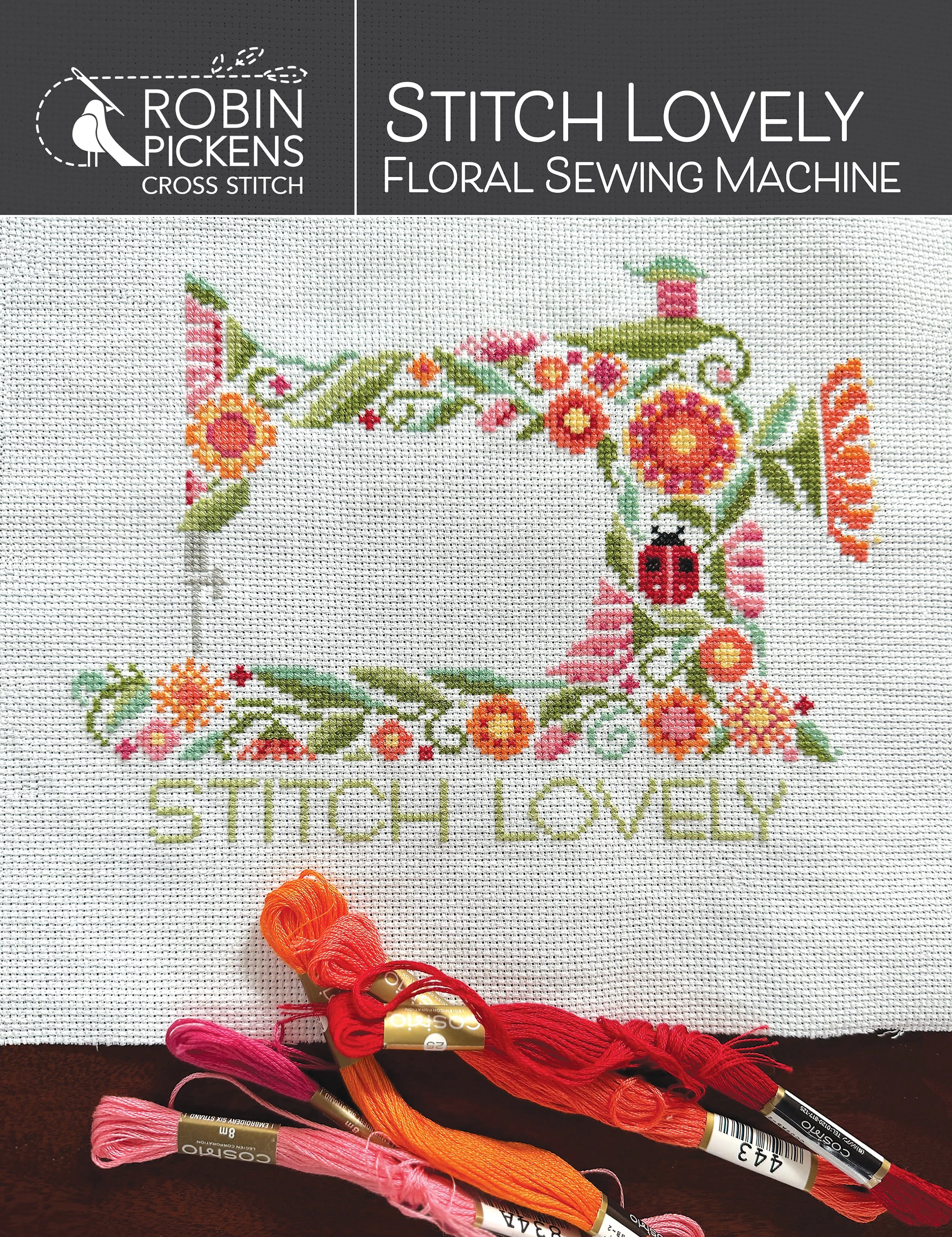 Stitch Lovely Floral Sewing Machine Cross Stitch Pattern - Image 2