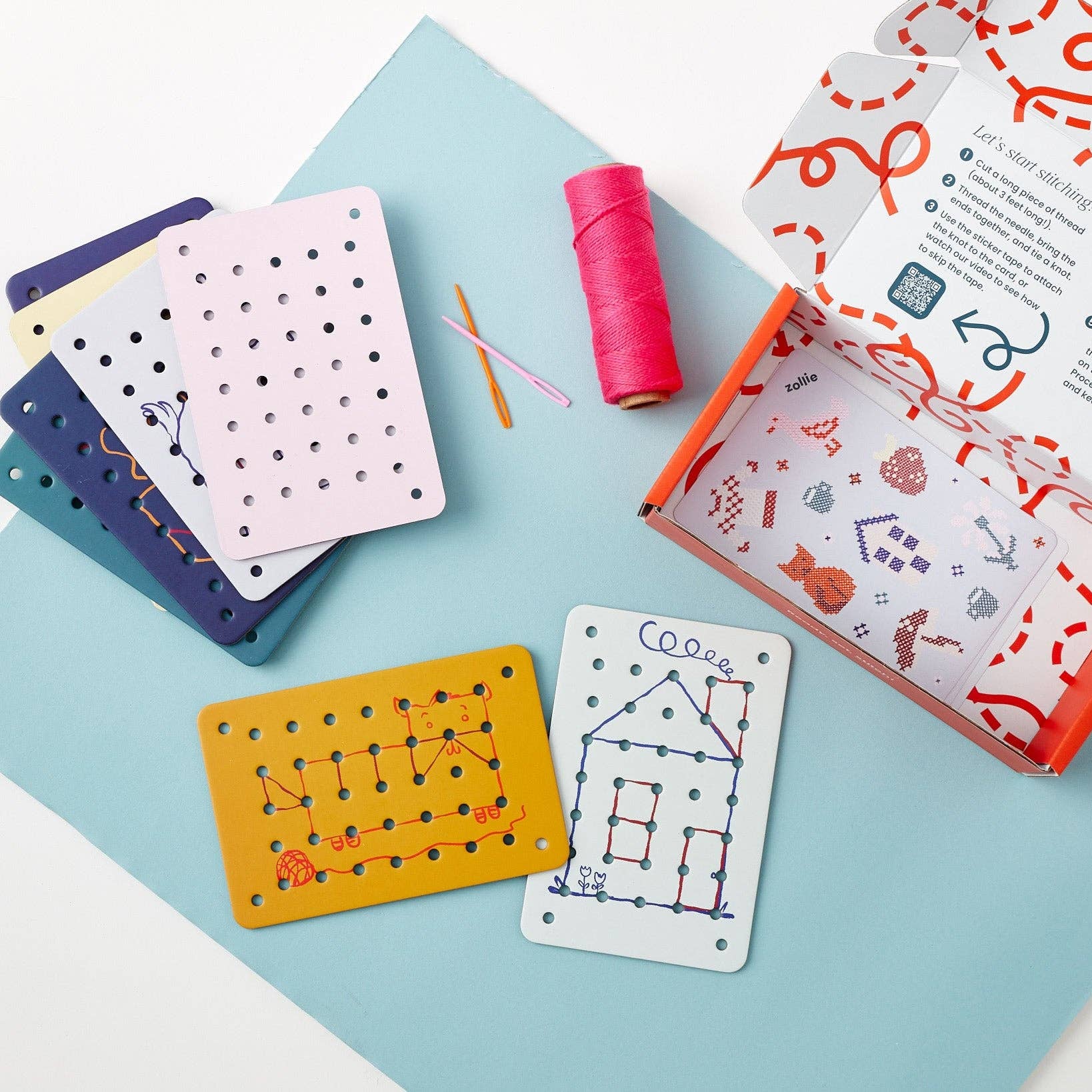 Stitch & Play Needlecraft Cards for Kids
