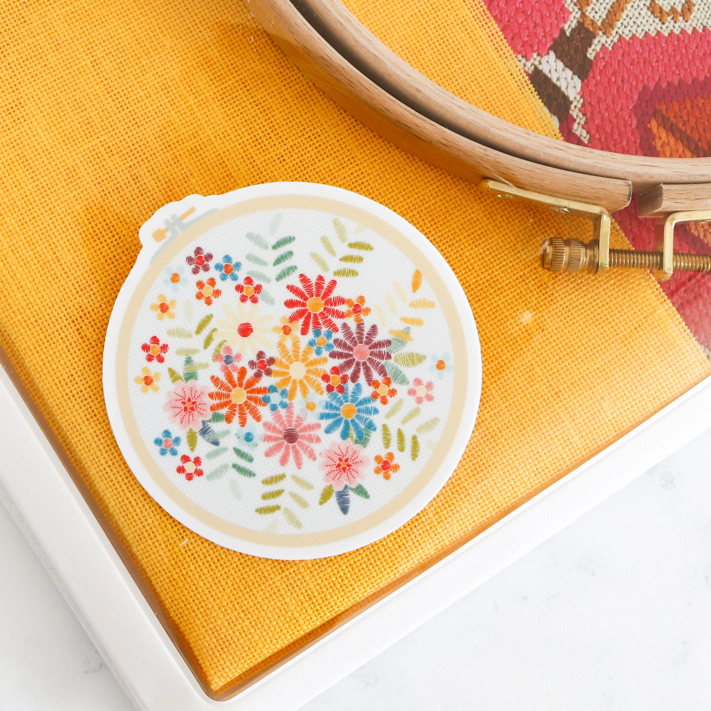 Stitchy Stickers - Floral Hoop - Image 3