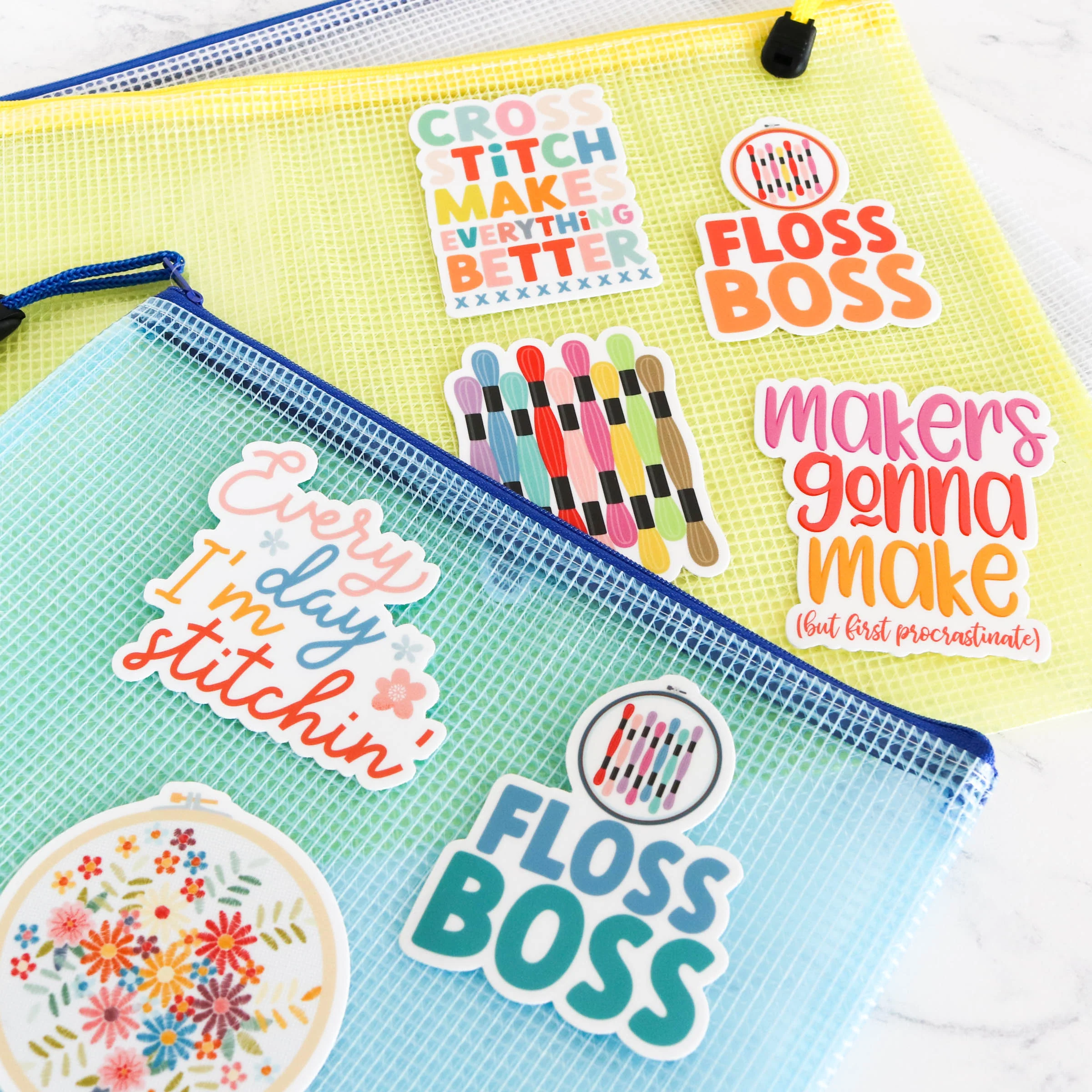 Stitchy Stickers - Floral Hoop - Image 6