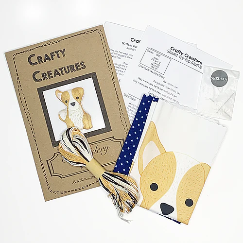 Puppy Stuffie Hand Embroidery Kit - Image 2