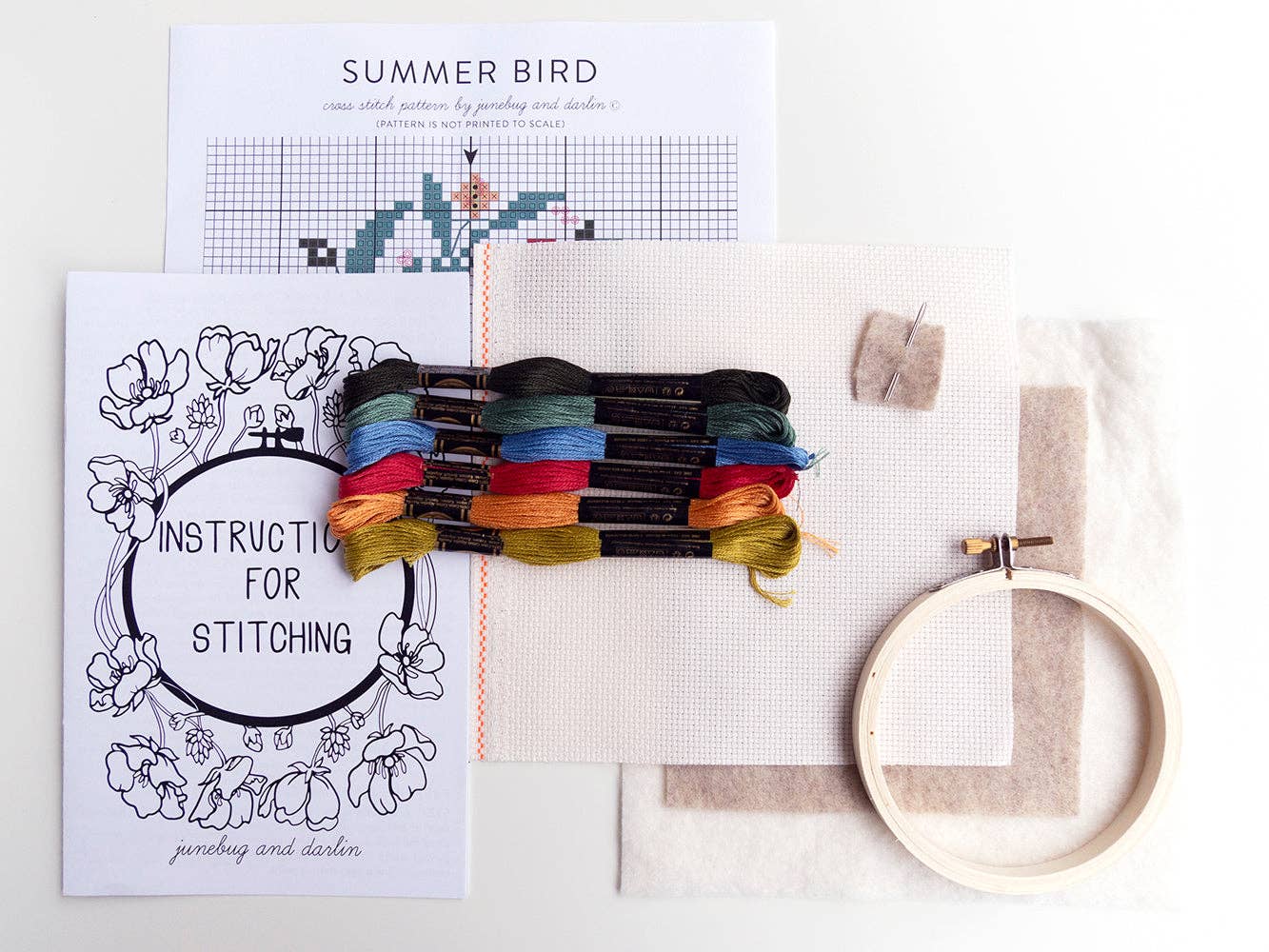 Summer Bird Cross Stitch Kit - Image 3