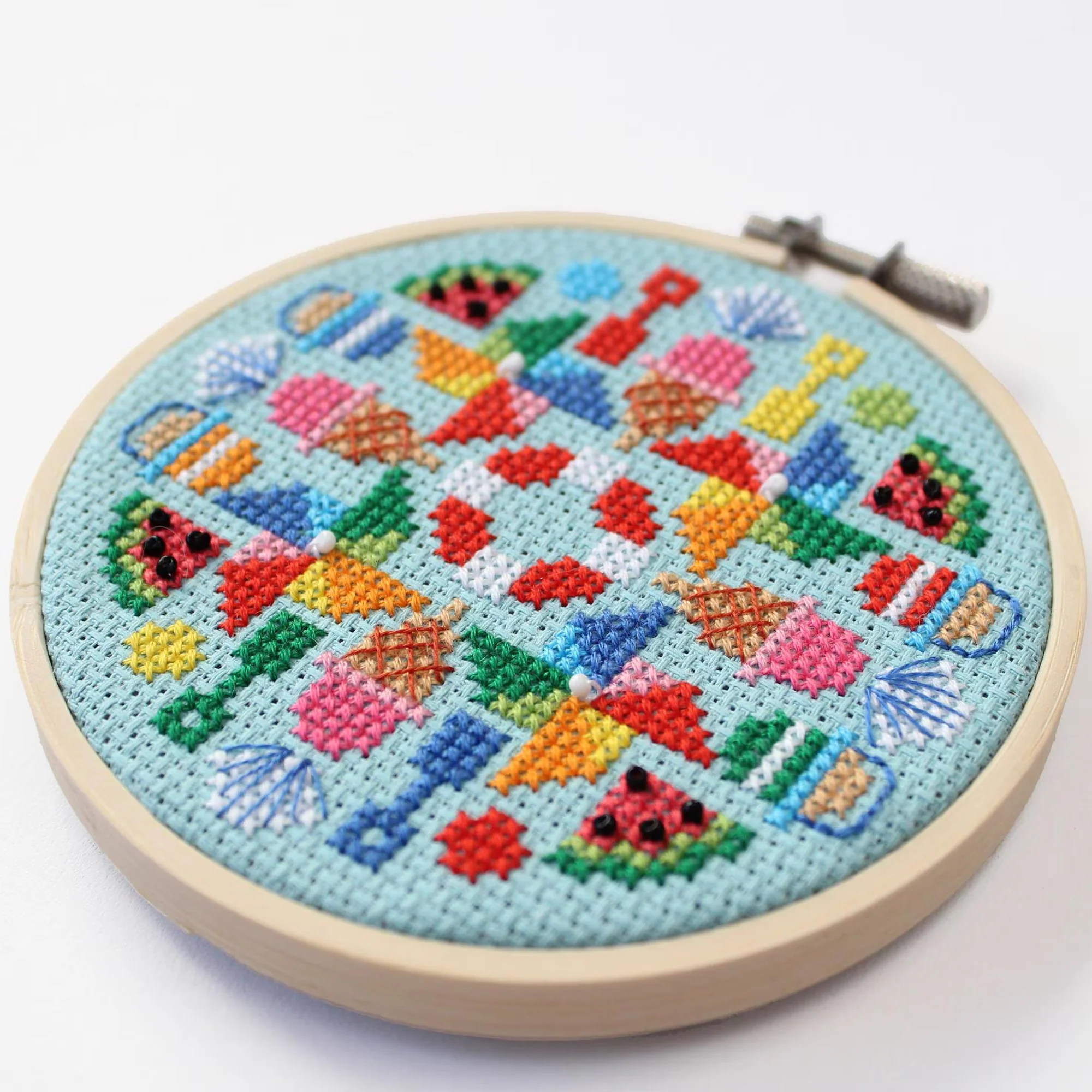 Summer Fun Mini Cross Stitch Kit - Image 2