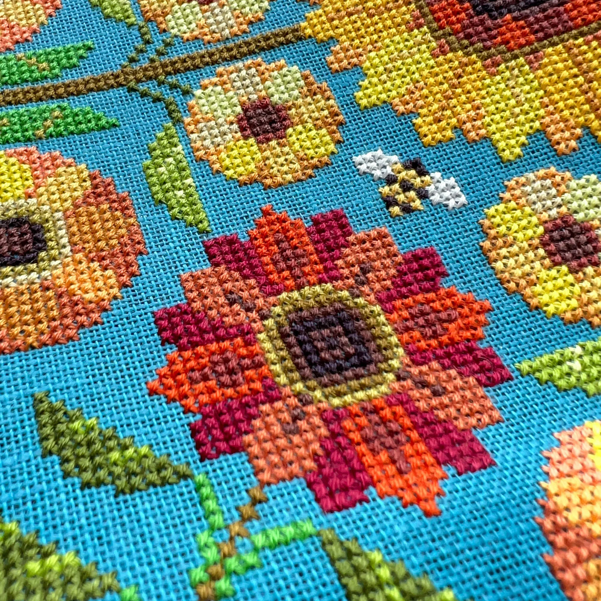 Sunburst Cross Stitch Pattern - Image 2