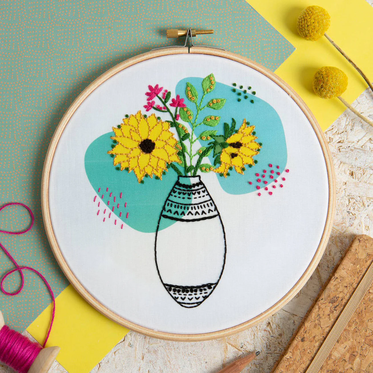 Sunshine Hand Embroidery Kit - Image 3