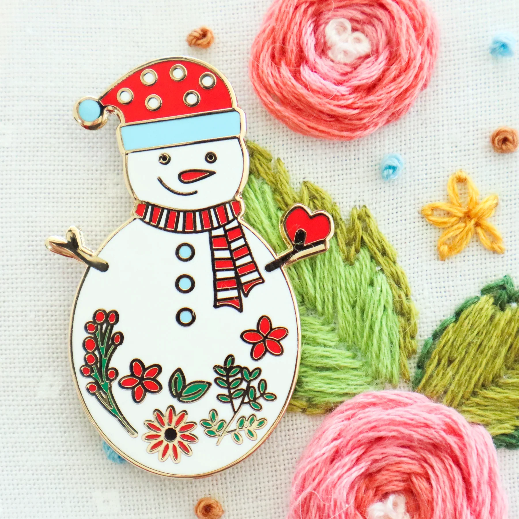 Sweet Snowman Needle Minder