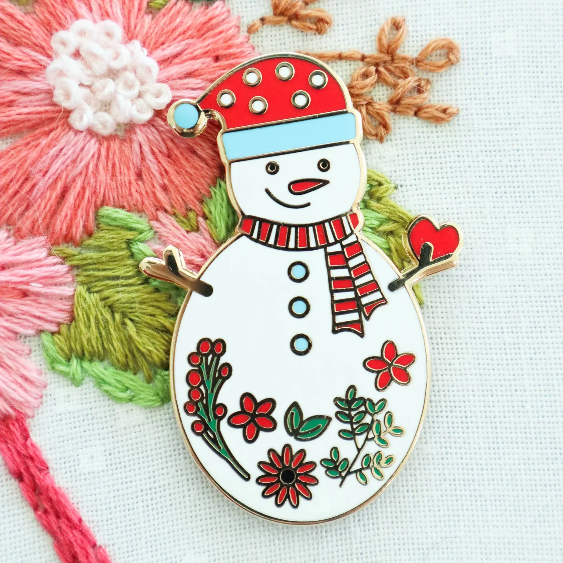 Sweet Snowman Needle Minder - Image 2