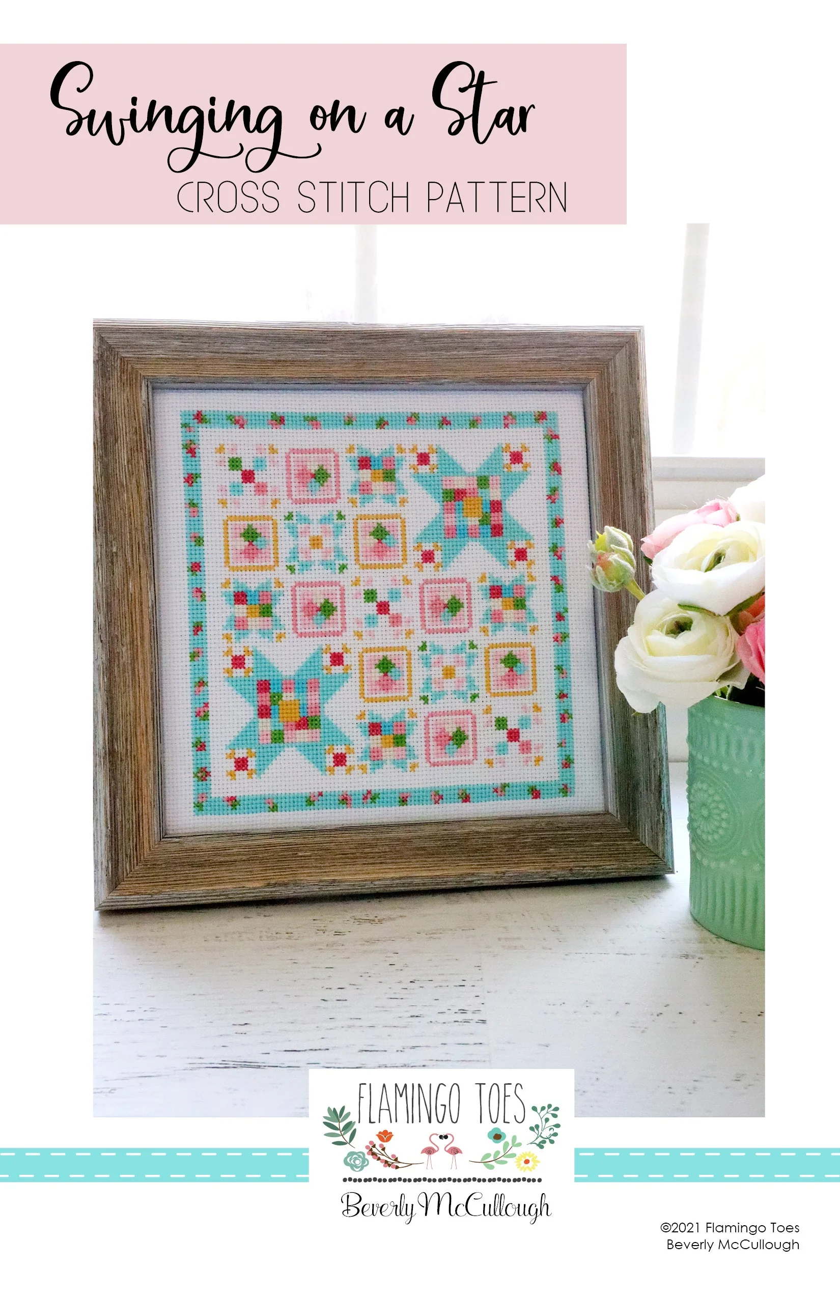 Swinging on a Star Cross Stitch Pattern - Image 2