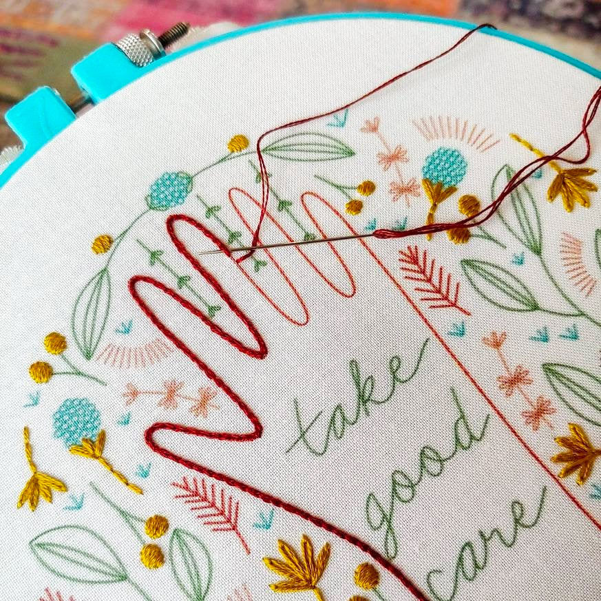 Take Good Care Hand Embroidery Kit - Image 4