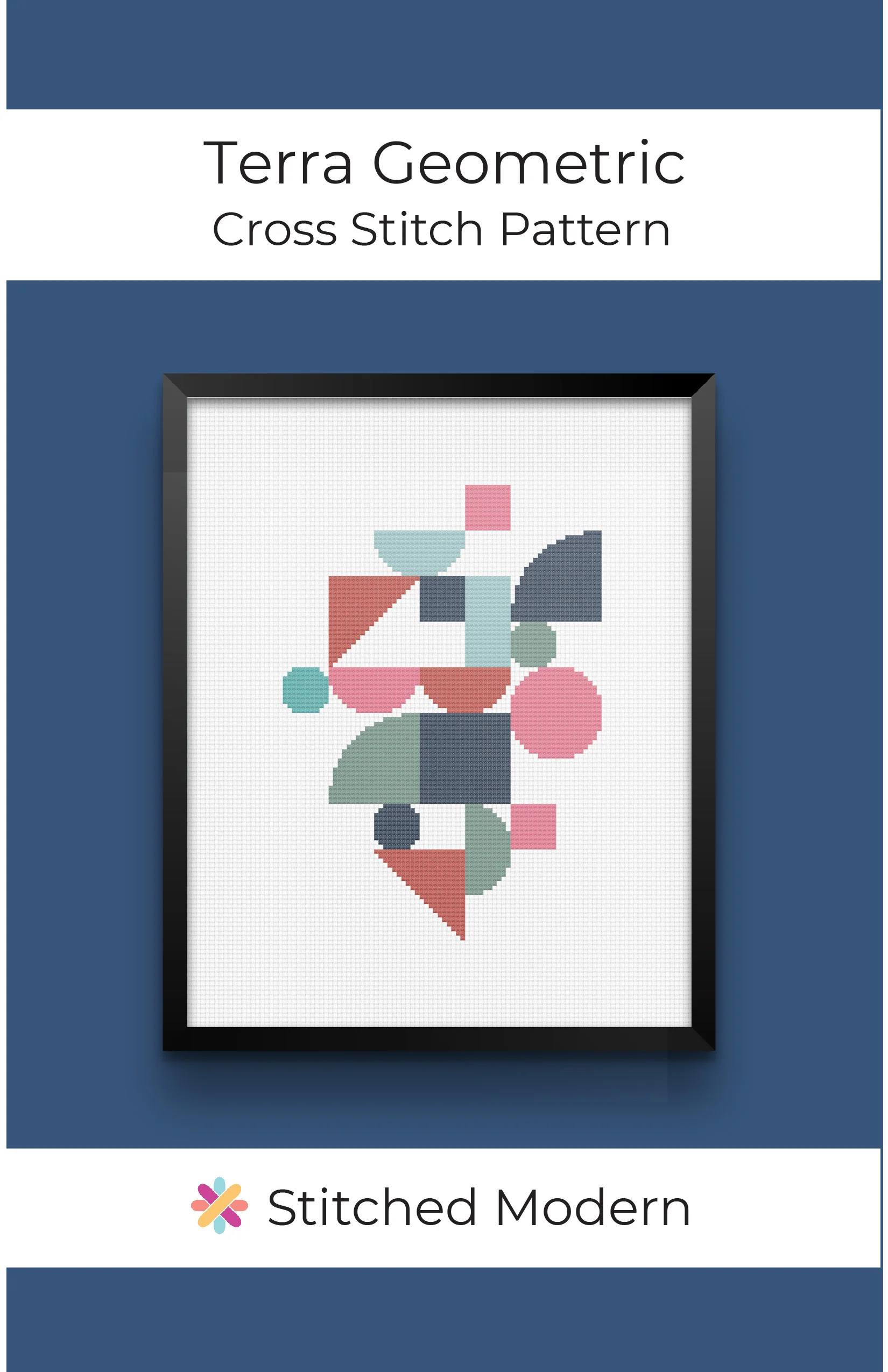 Terra Geometric Cross Stitch Kit - Image 3
