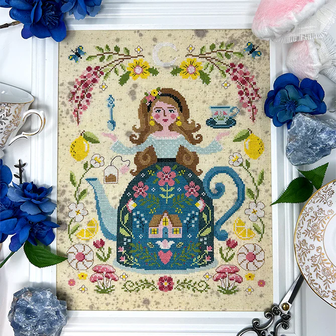 The Tea Goddess Cross Stitch Pattern