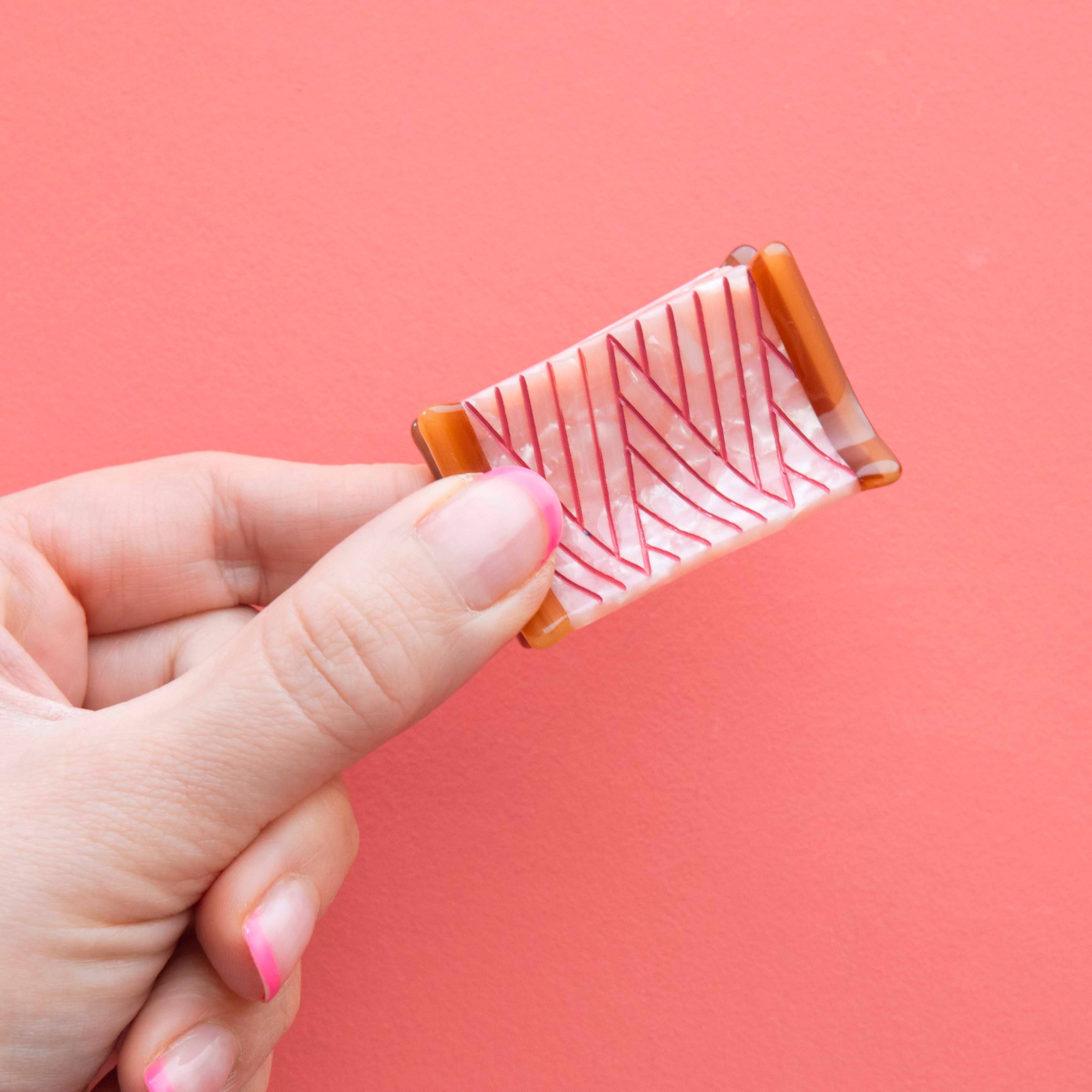 Thread Spool Mini Hair Claw Clip - Image 2
