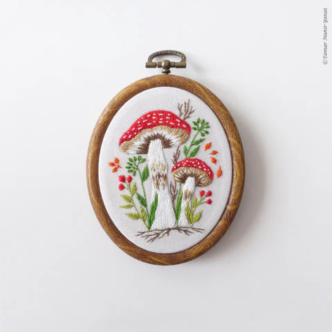 Tiny Mushrooms Hand Embroidery Kit - Image 4