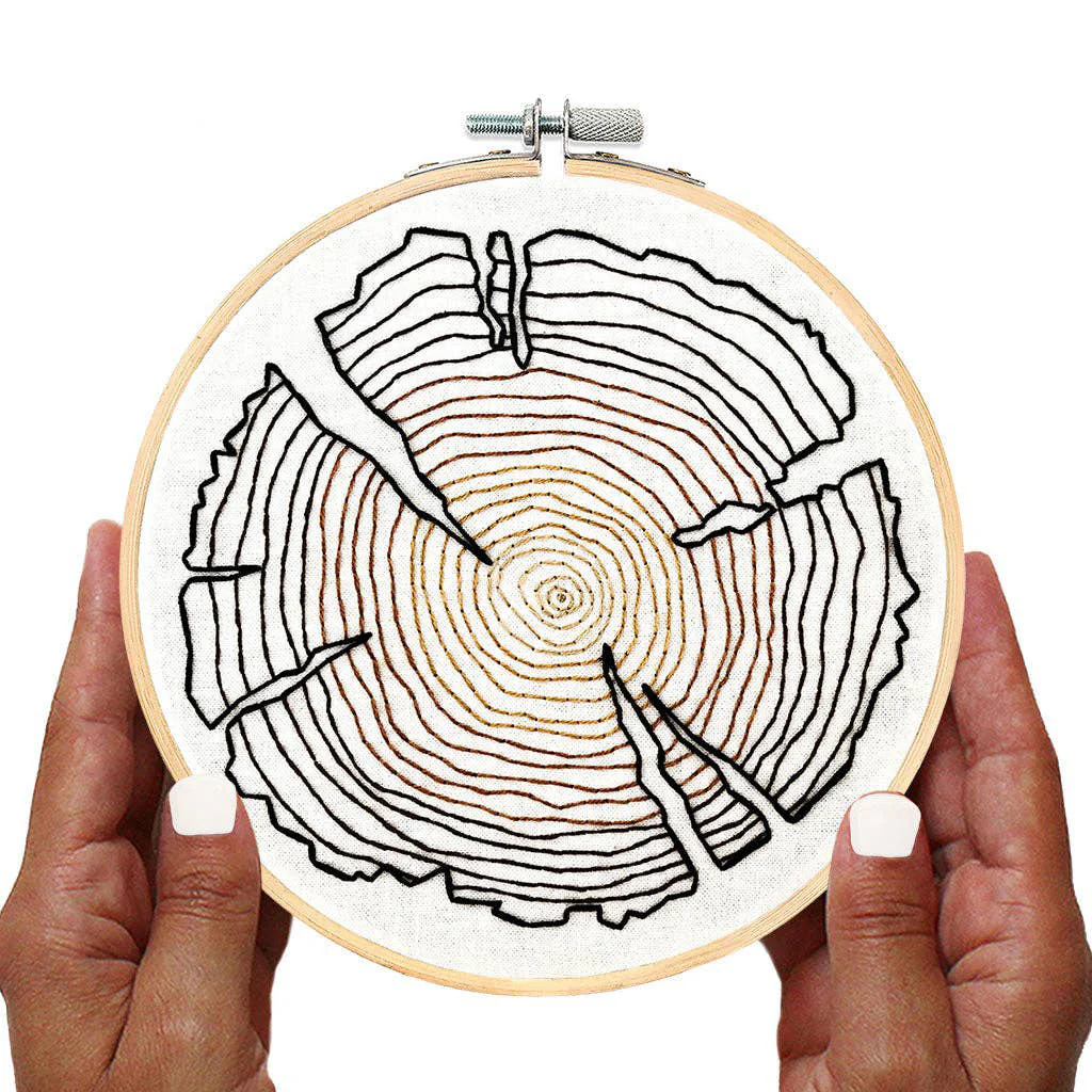 Tree Rings Hand Embroidery Kit - Image 3