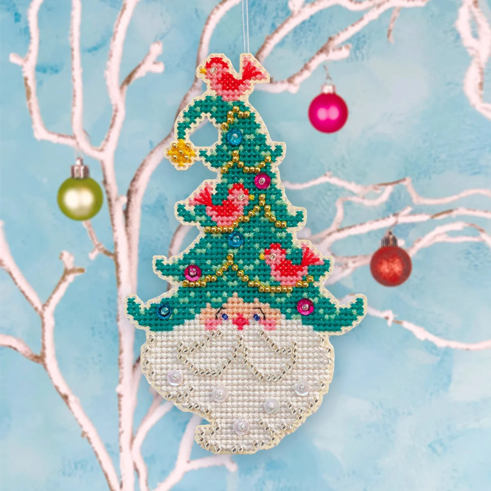 Tree Topper Cross Stitch Ornament Kit