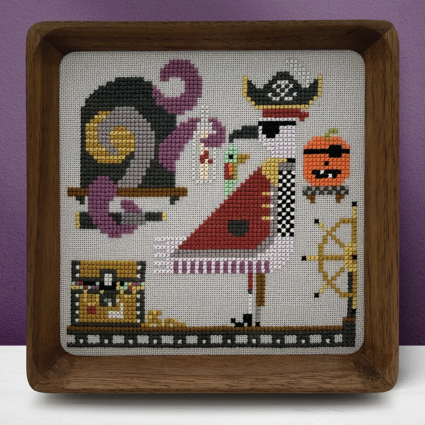 Trick or Tweet Percy Cross Stitch Pattern