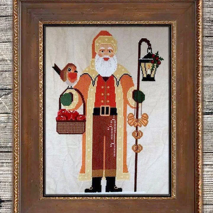 Twin Peak Santa Cross Stitch Pattern - 2021