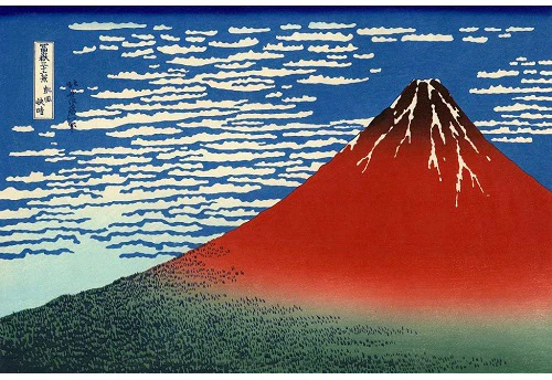 Views of Mt. Fuji Sashiko Embroidery Kit - Red Fuji - Image 4