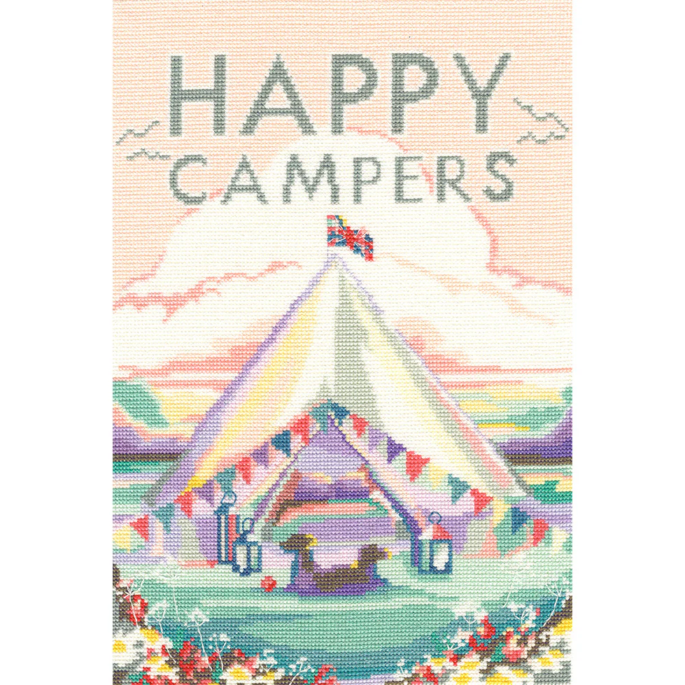 Vintage Camping Cross Stitch Kit