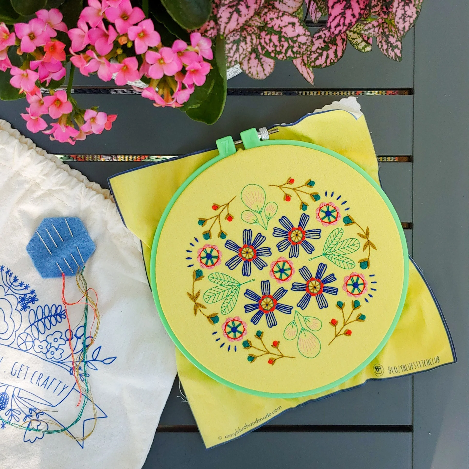 Wallflowers Hand Embroidery Kit - Image 2