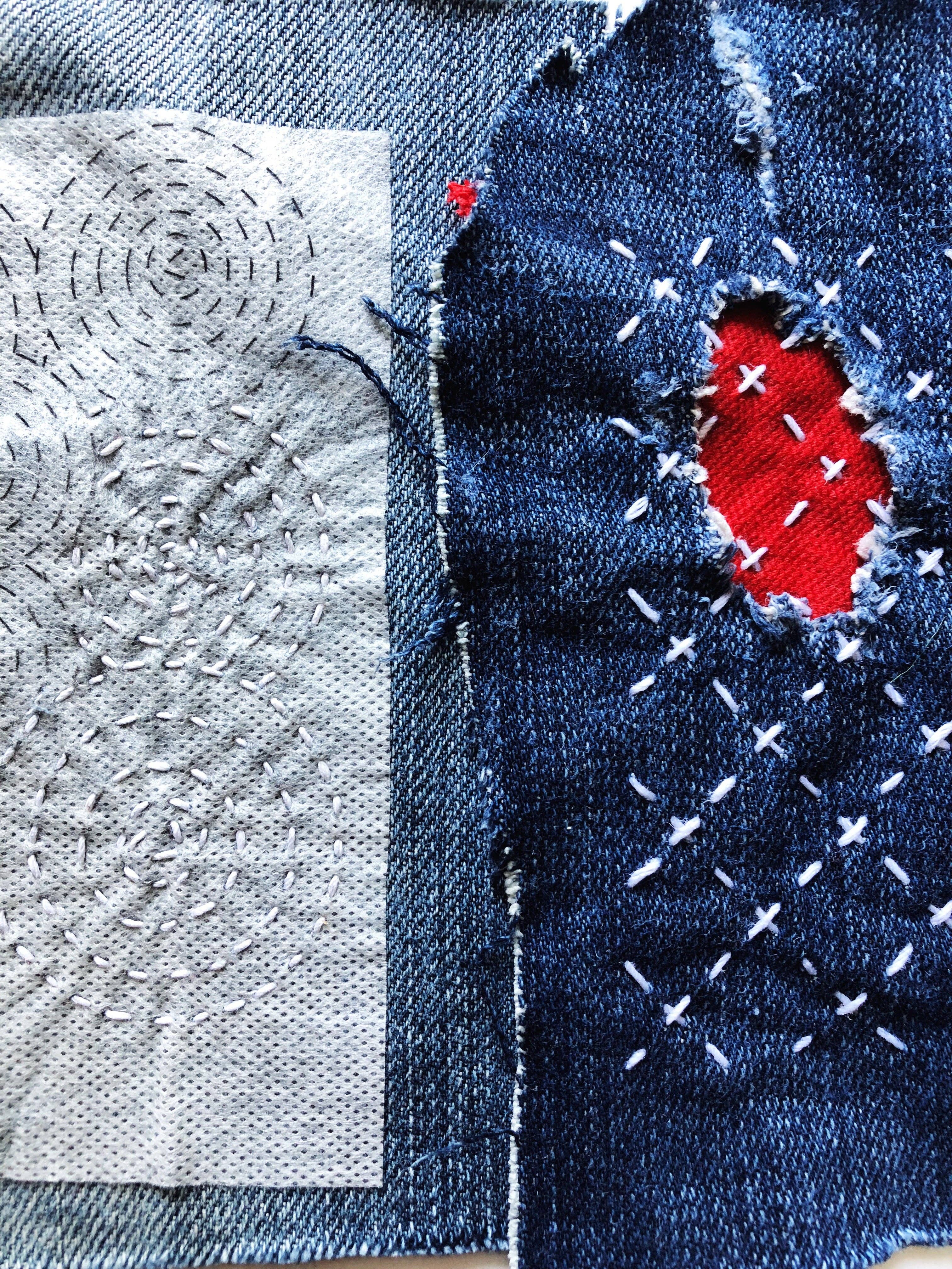 Stick & Stitch Mending Patch - Blue (Set #1) - Image 6