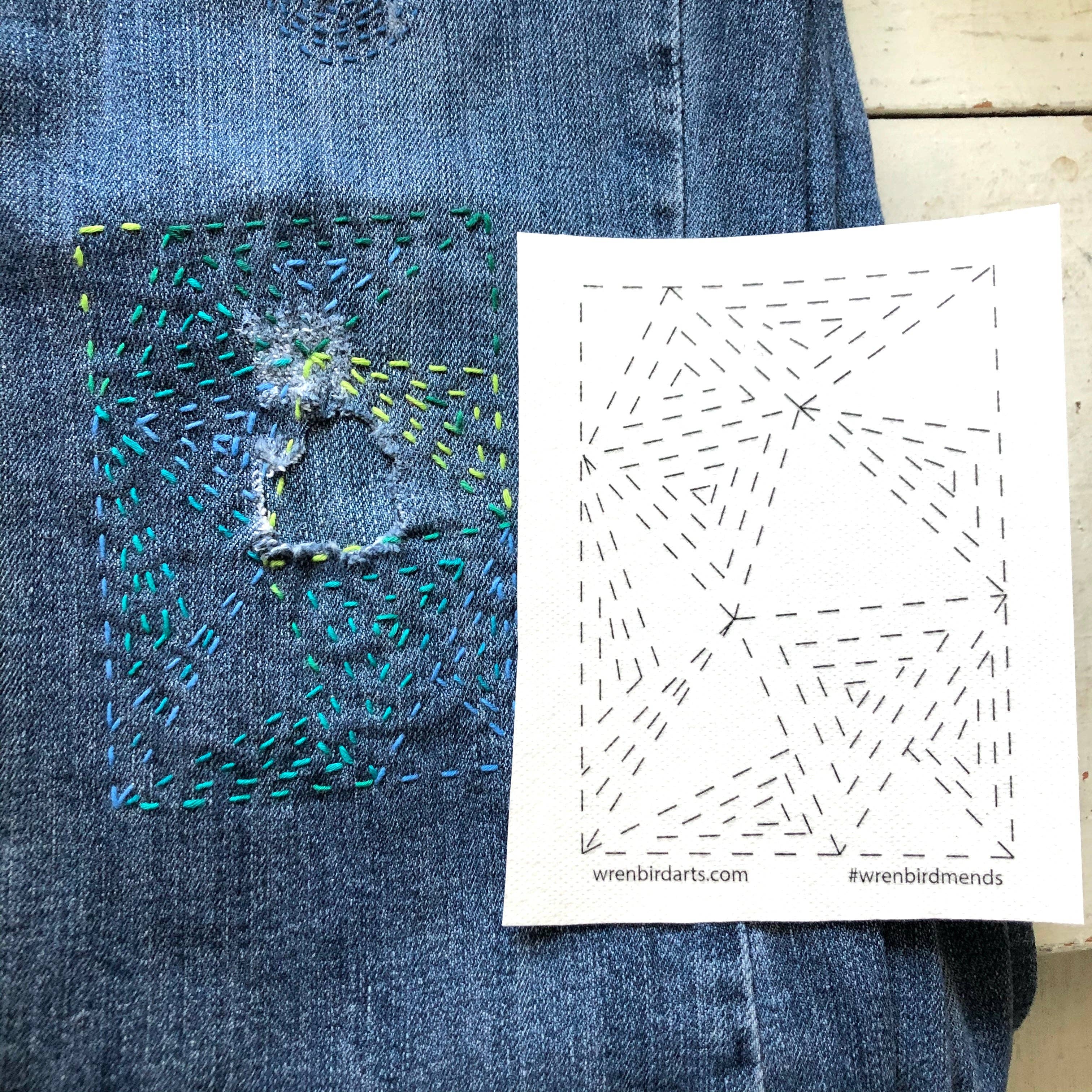 Stick & Stitch Mending Patch - Green (Set #4) - Image 4