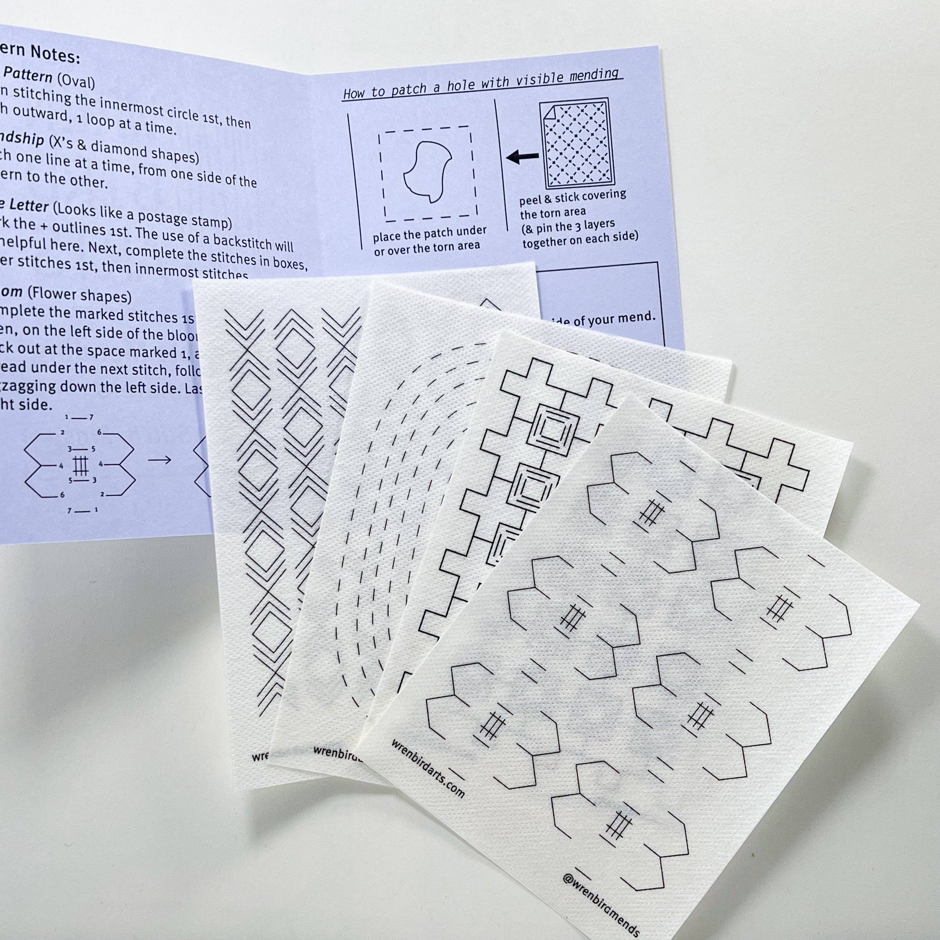 Stick & Stitch Mending Patch - Lavender (Set #5) - Image 8