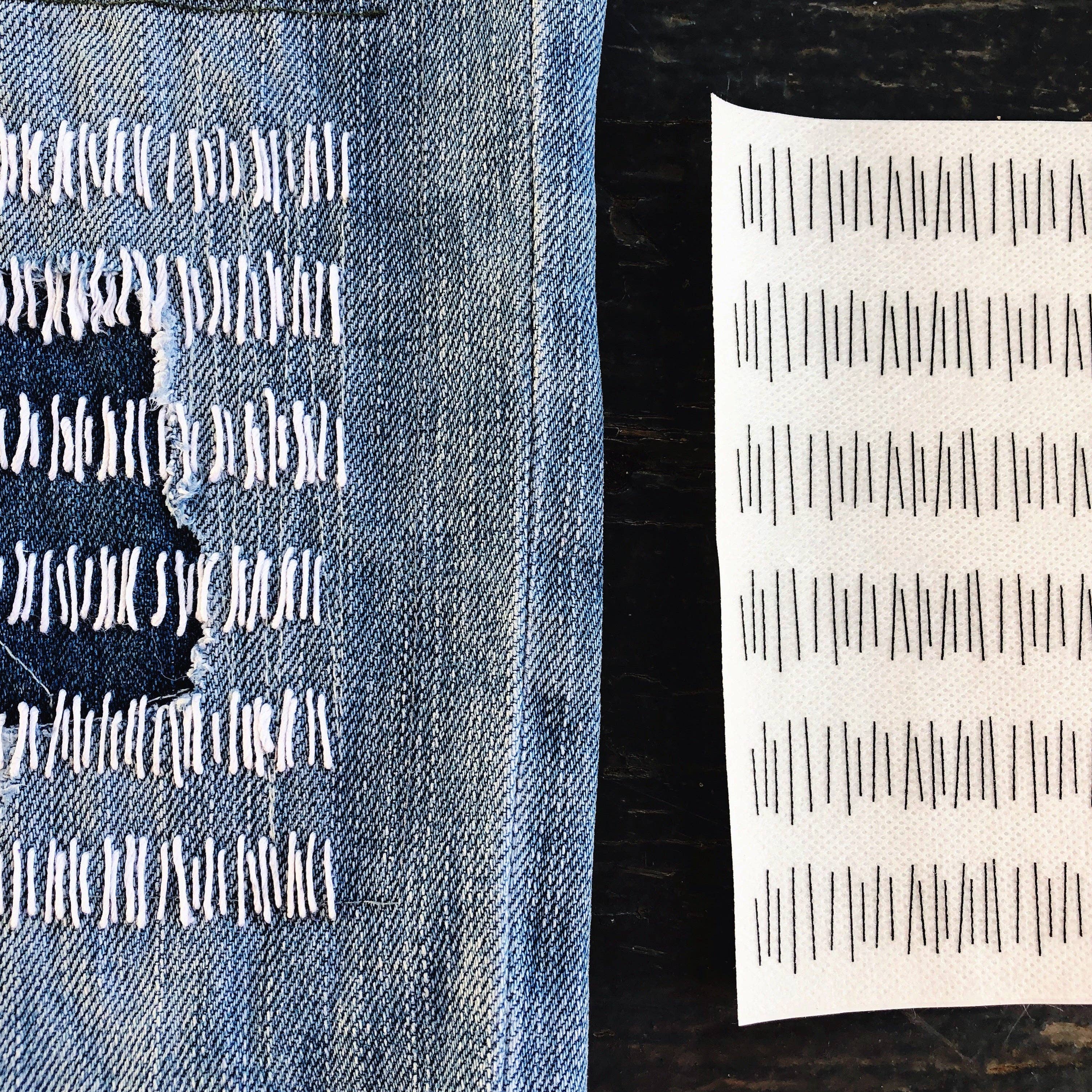 Stick & Stitch Mending Patch - Red (Set #2) - Image 3