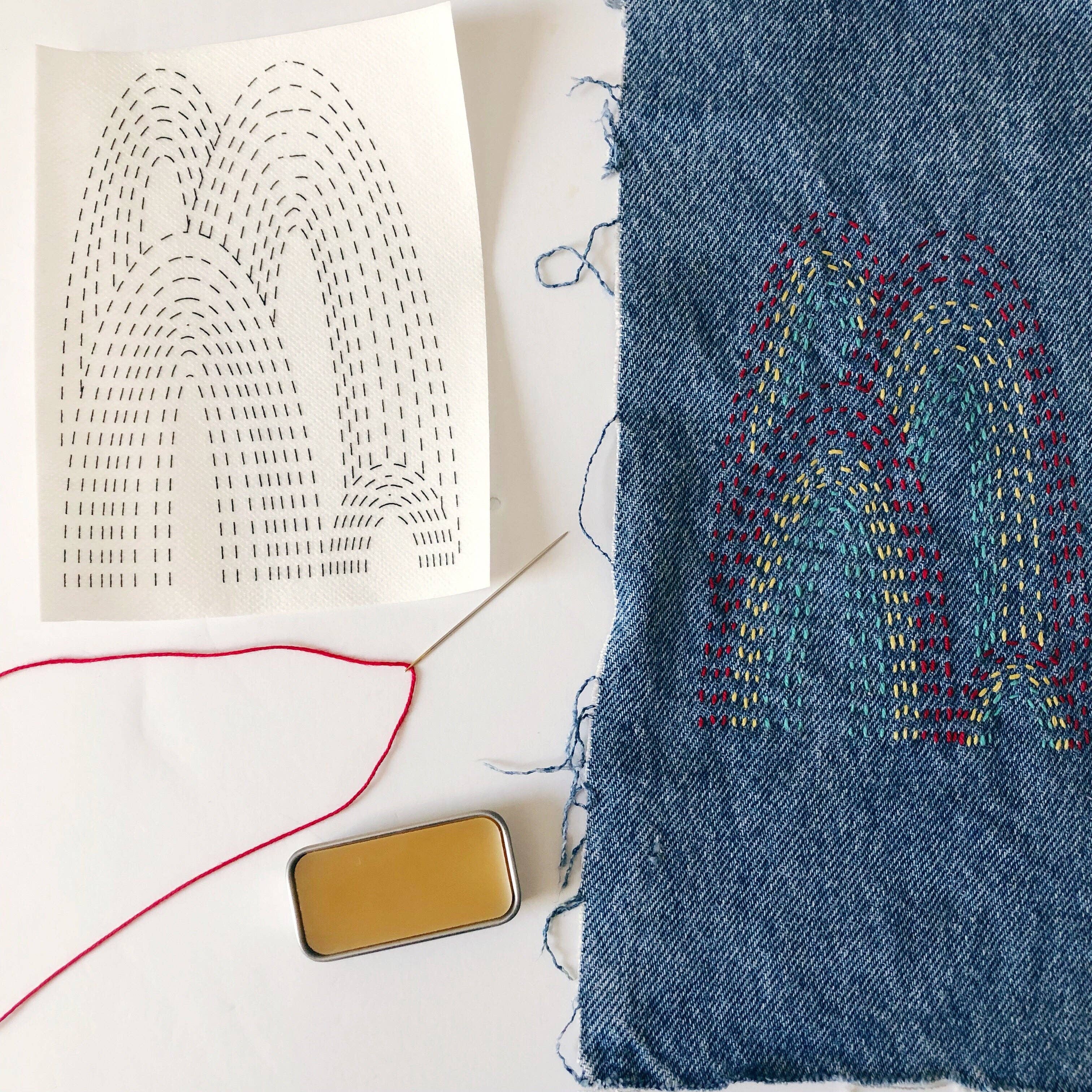 Stick & Stitch Mending Patch - Red (Set #2) - Image 5