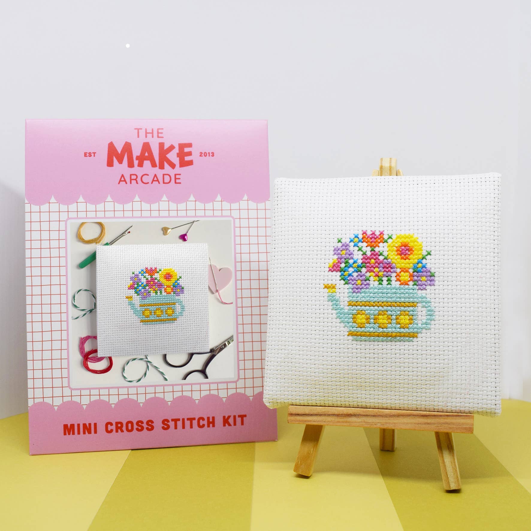 Watering Can Mini Cross Stitch Kit - Image 4