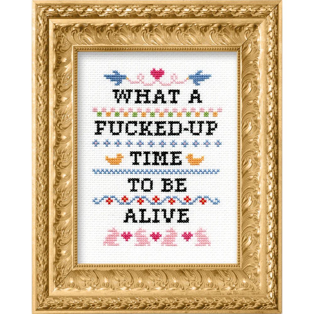 What a F'd Up Time to Be Alive Cross Stitch Kit - Image 2
