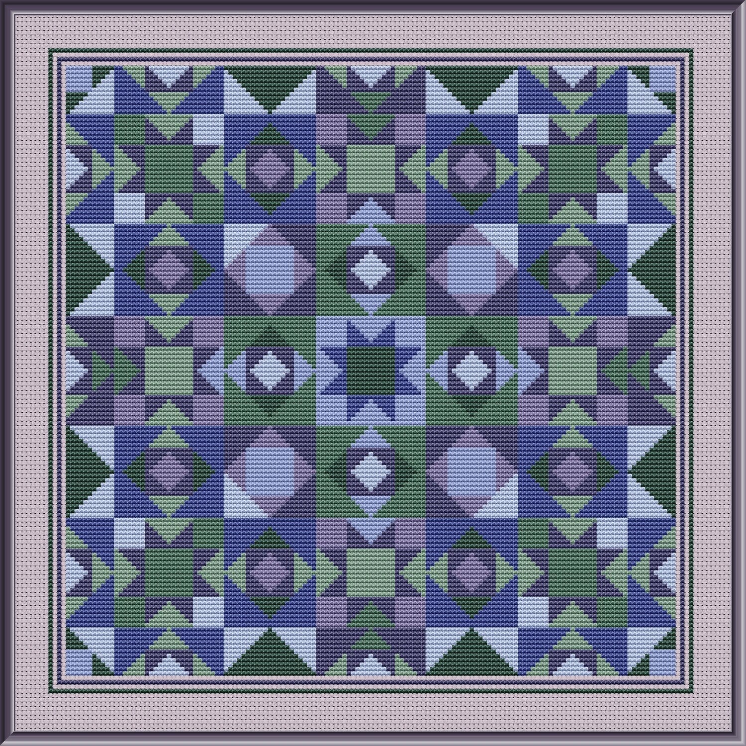Wild Blueberries Cross Stitch Pattern