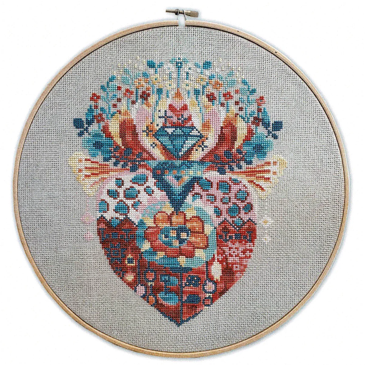 Wild Heart Cross Stitch Pattern