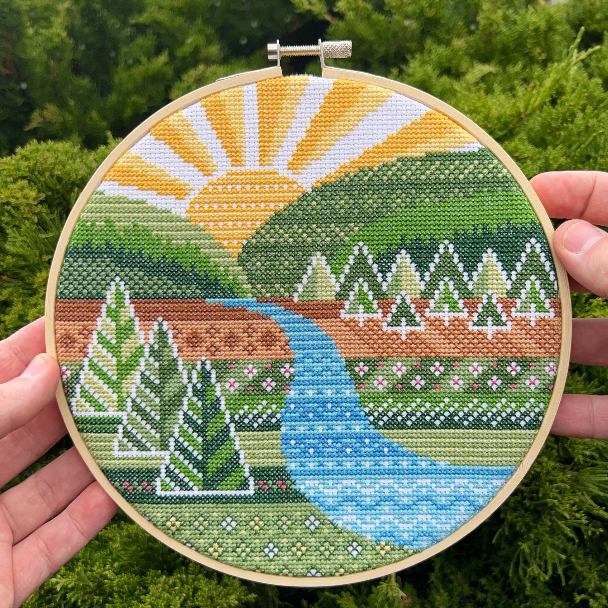 Winding River Cross Stitch Pattern - Image 2