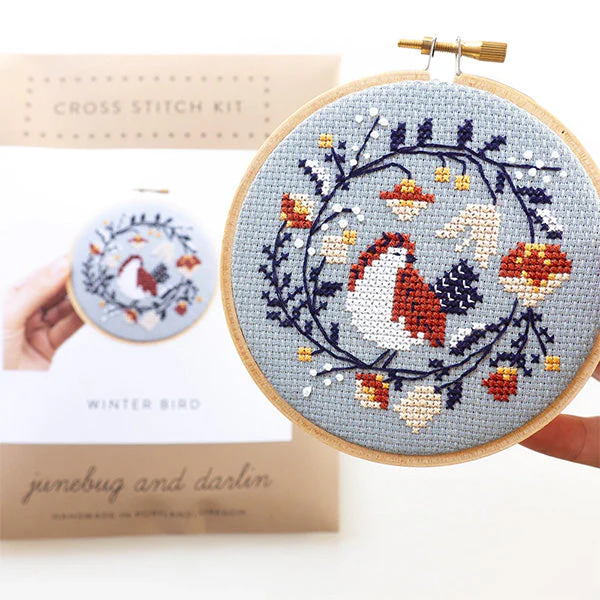Winter Bird Cross Stitch Kit - Image 3